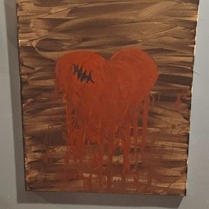 Bleeding heart painting